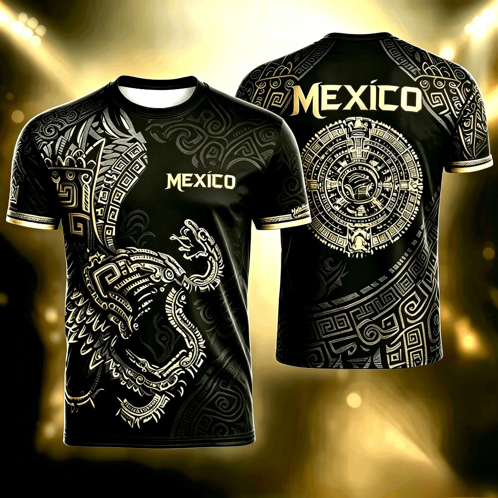 Mens Fashion Mexico - Summer Mexico Print T Shirt for