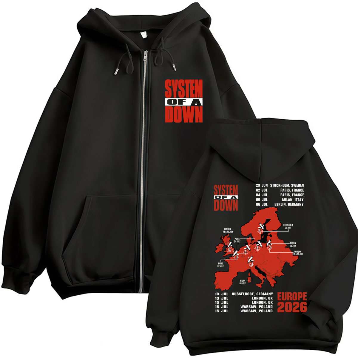 System of A Down EU and UK Tou - Men'S Fashion Uk 2026 ulasan dan harga