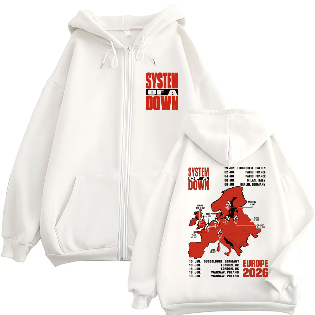 System of A Down EU and UK Tou - Men'S Fashion Uk 2026 ulasan dan harga