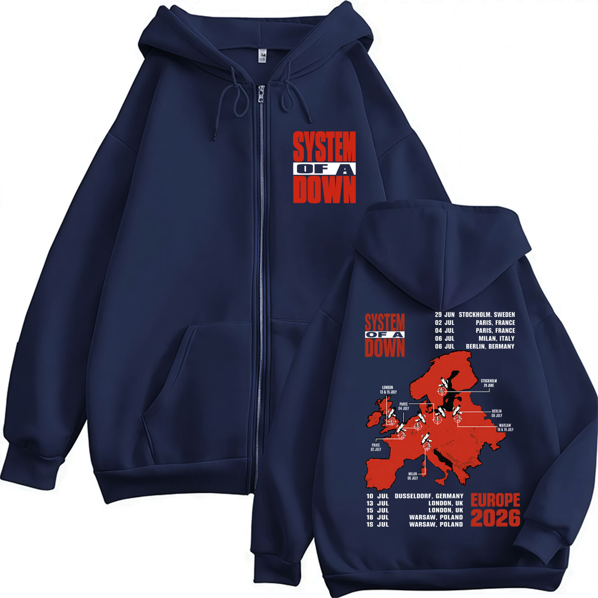System of A Down EU and UK Tou - Men'S Fashion Uk 2026 ulasan dan harga