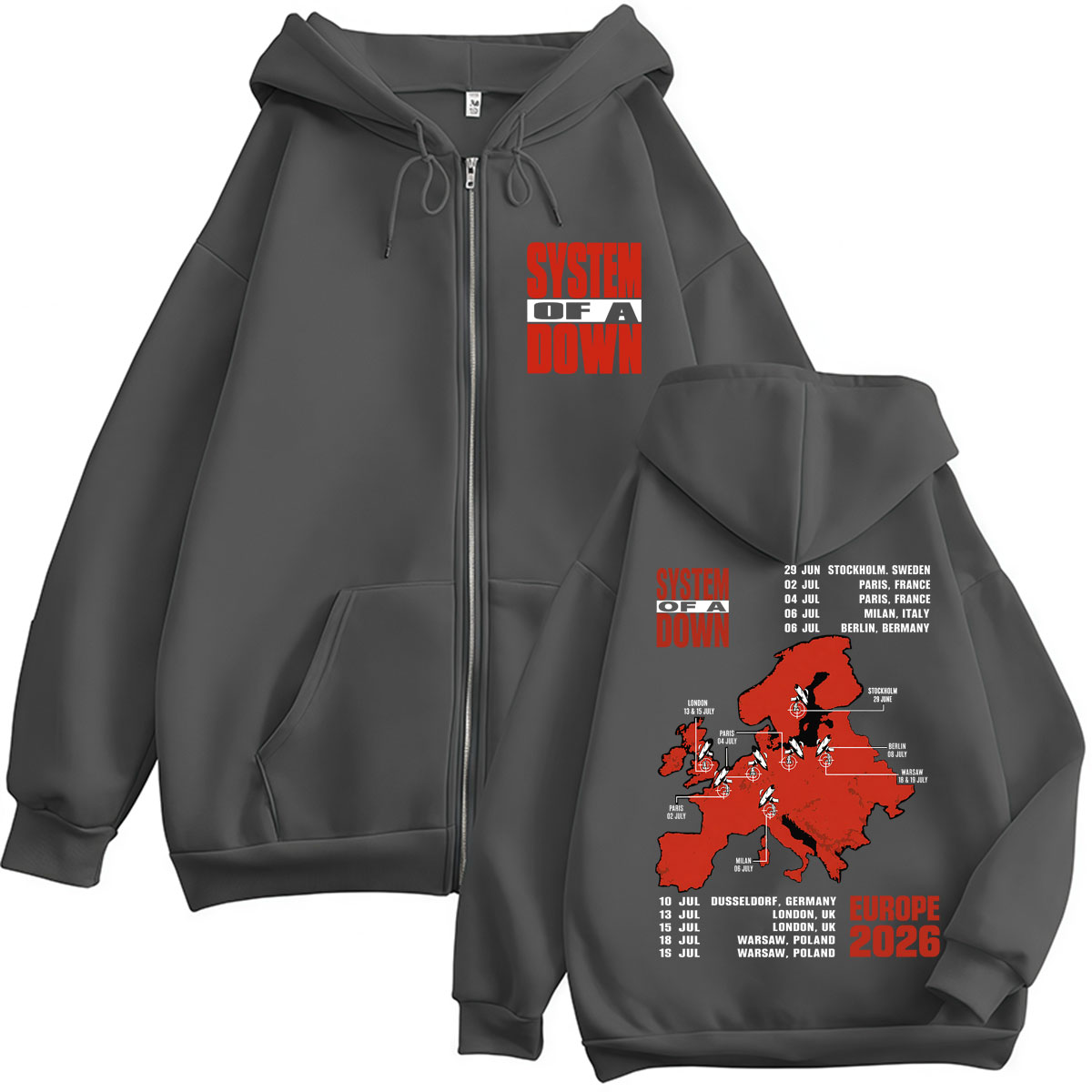 System of A Down EU and UK Tou - Men'S Fashion Uk 2026 ulasan dan harga