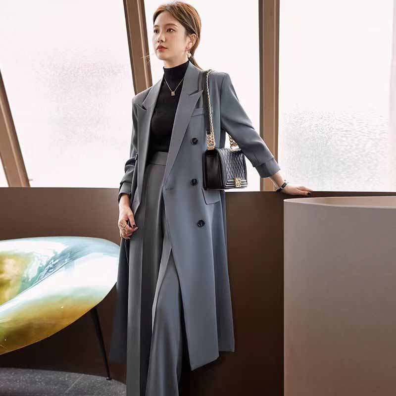 FANAN Elegant Long Trench Coat - Mens Fashion Blazer ulasan dan harga