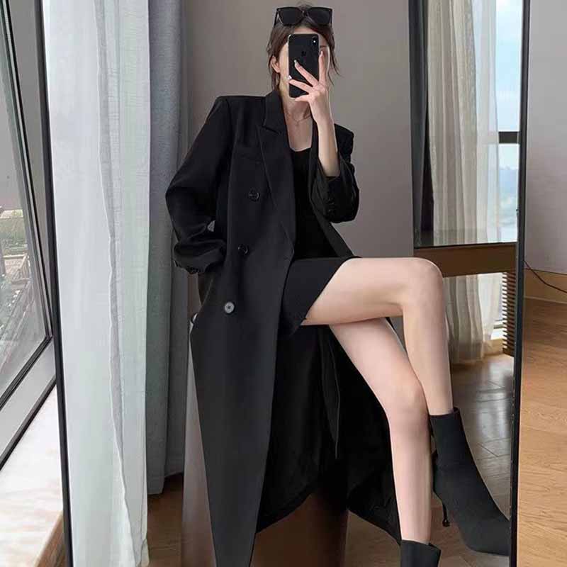 FANAN Elegant Long Trench Coat - Mens Fashion Blazer ulasan dan harga