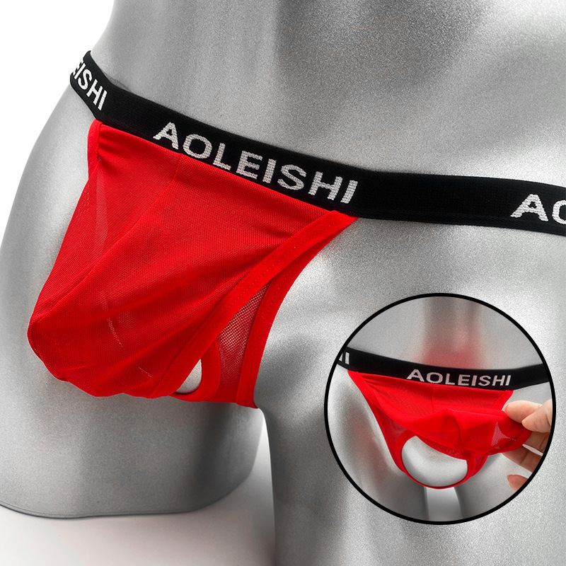 Men's Sheer Mesh Jockstrap wit - Men'S Fashion Underwear Brands ulasan dan harga