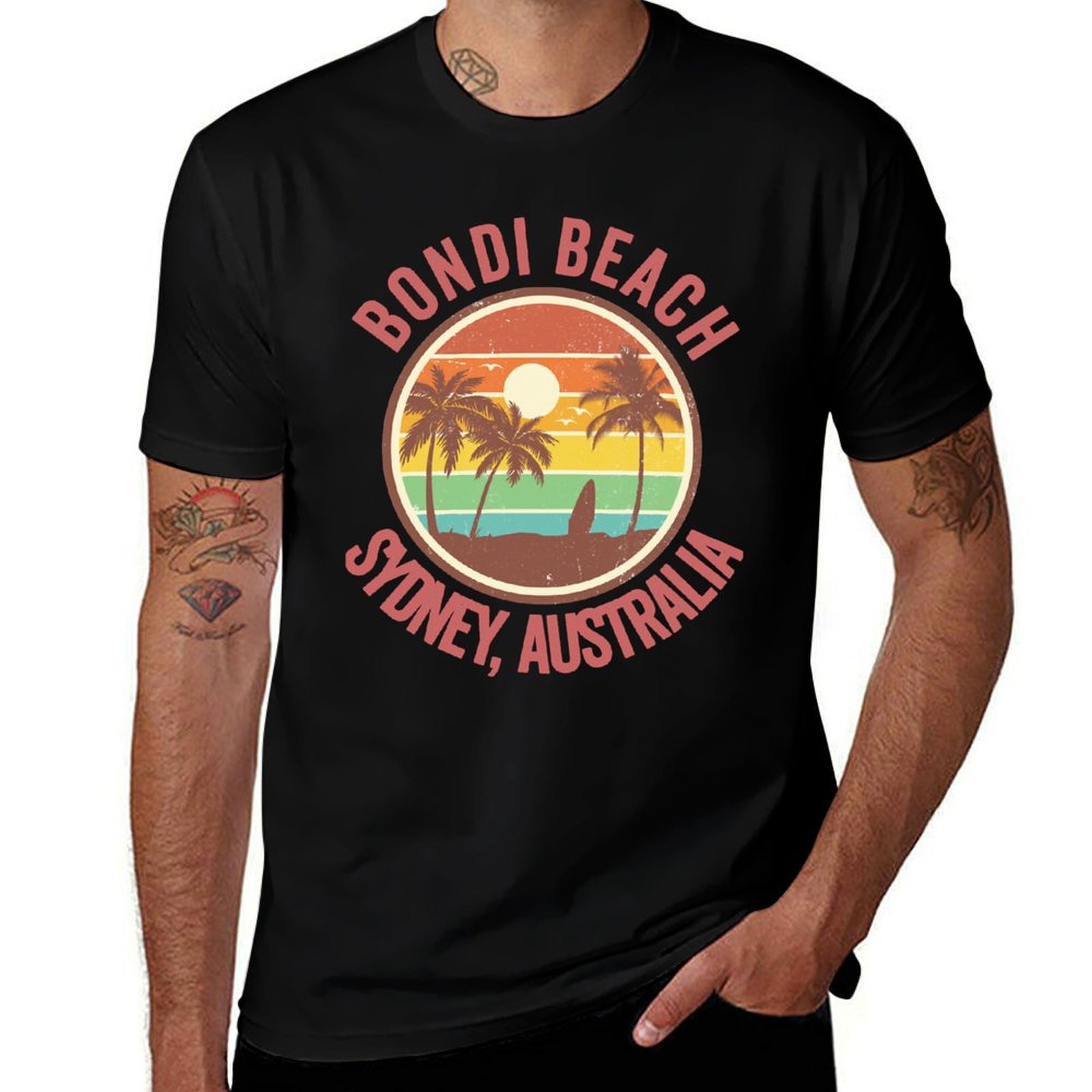 Retro Bondi Beach Sydney Austr - Men'S Fashion Sydney ulasan dan harga