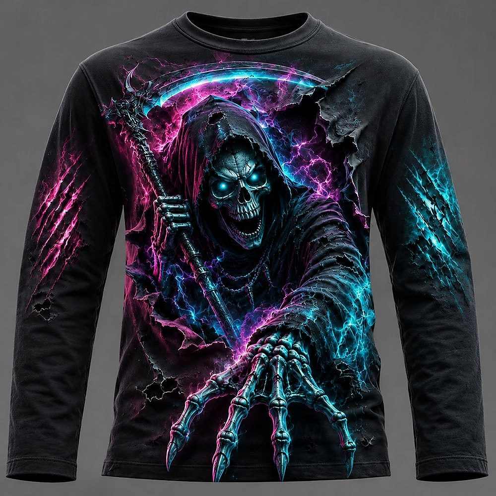 Halloween Men 3D Graphic Print - Men'S Fashion T Shirts ulasan dan harga