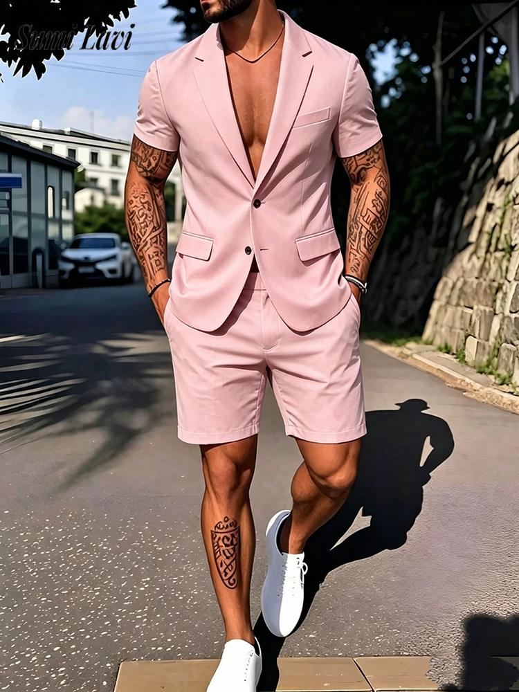 Casual Mens Solid Color Slim B - Mens Fashion Blazer ulasan dan harga