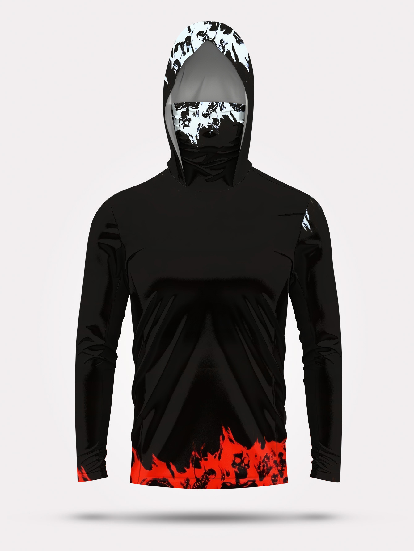 Men Hood Fishing Shirt long sl - Men'S Fashion T Shirts ulasan dan harga