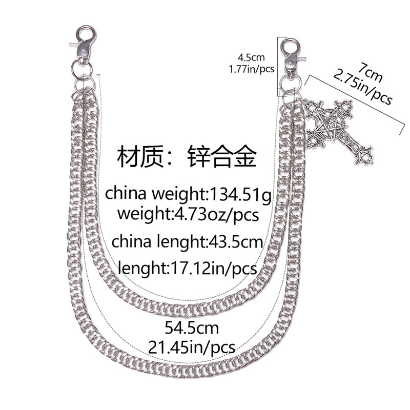 Fashion Punk Metal Pants Chain - Jeans Pants Fashion Men ulasan dan harga