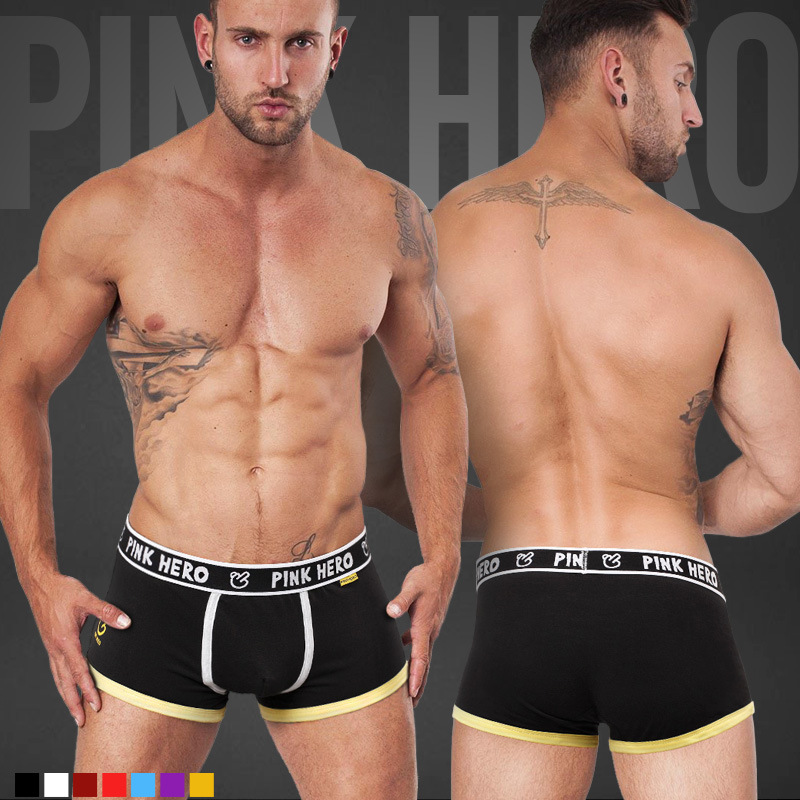 Pink Hero Brand Sexy Man Under - Men'S Fashion Underwear Brands ulasan dan harga