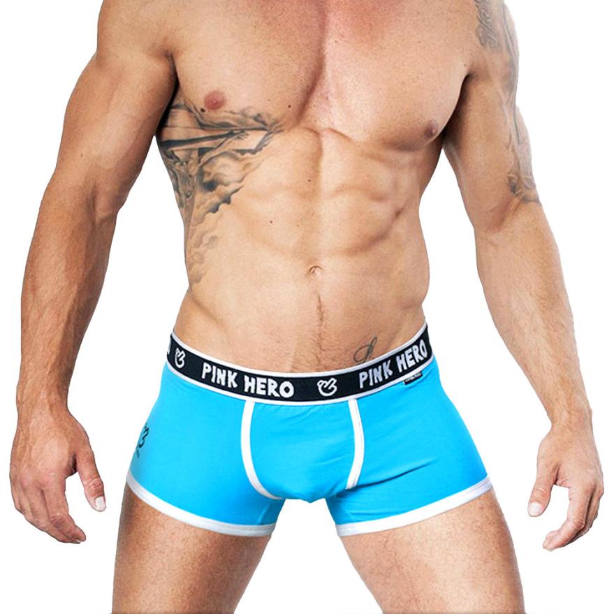 Pink Hero Brand Sexy Man Under - Men'S Fashion Underwear Brands ulasan dan harga