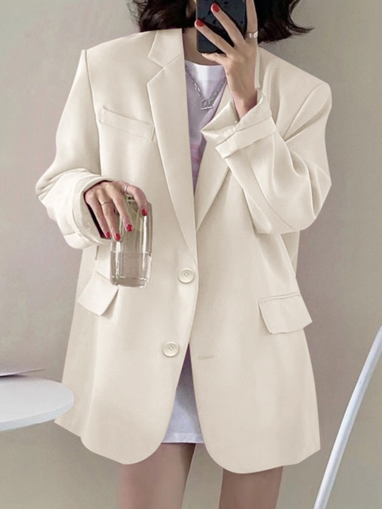 New Woman Spring Summer Solid  - Mens Fashion Blazer ulasan dan harga