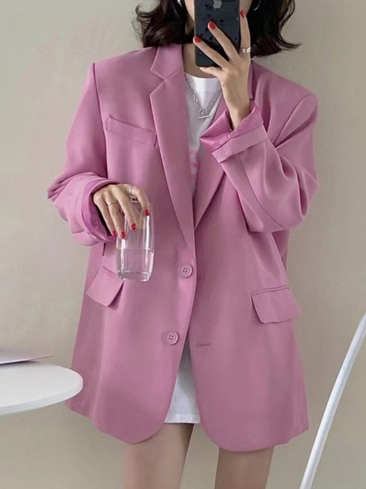 New Woman Spring Summer Solid  - Mens Fashion Blazer ulasan dan harga
