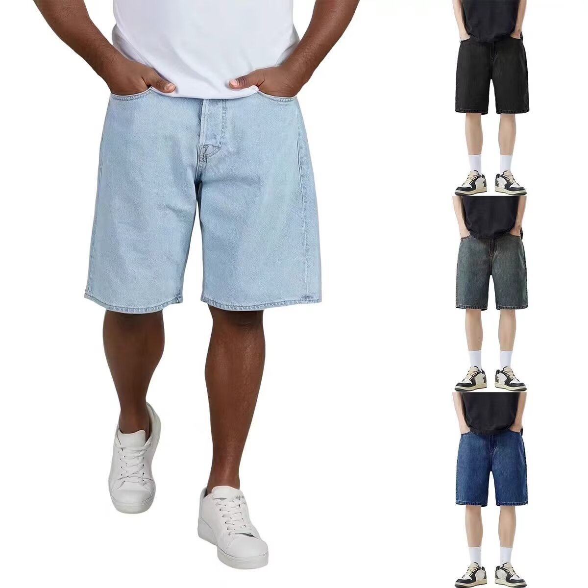 2026 New Korean Style Vintage  - Jeans Pants Fashion Men ulasan dan harga