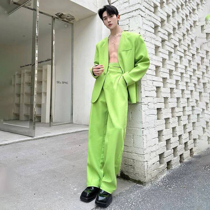 LUZHEN 2026 Spring New Solid C - Mens Fashion Blazer ulasan dan harga