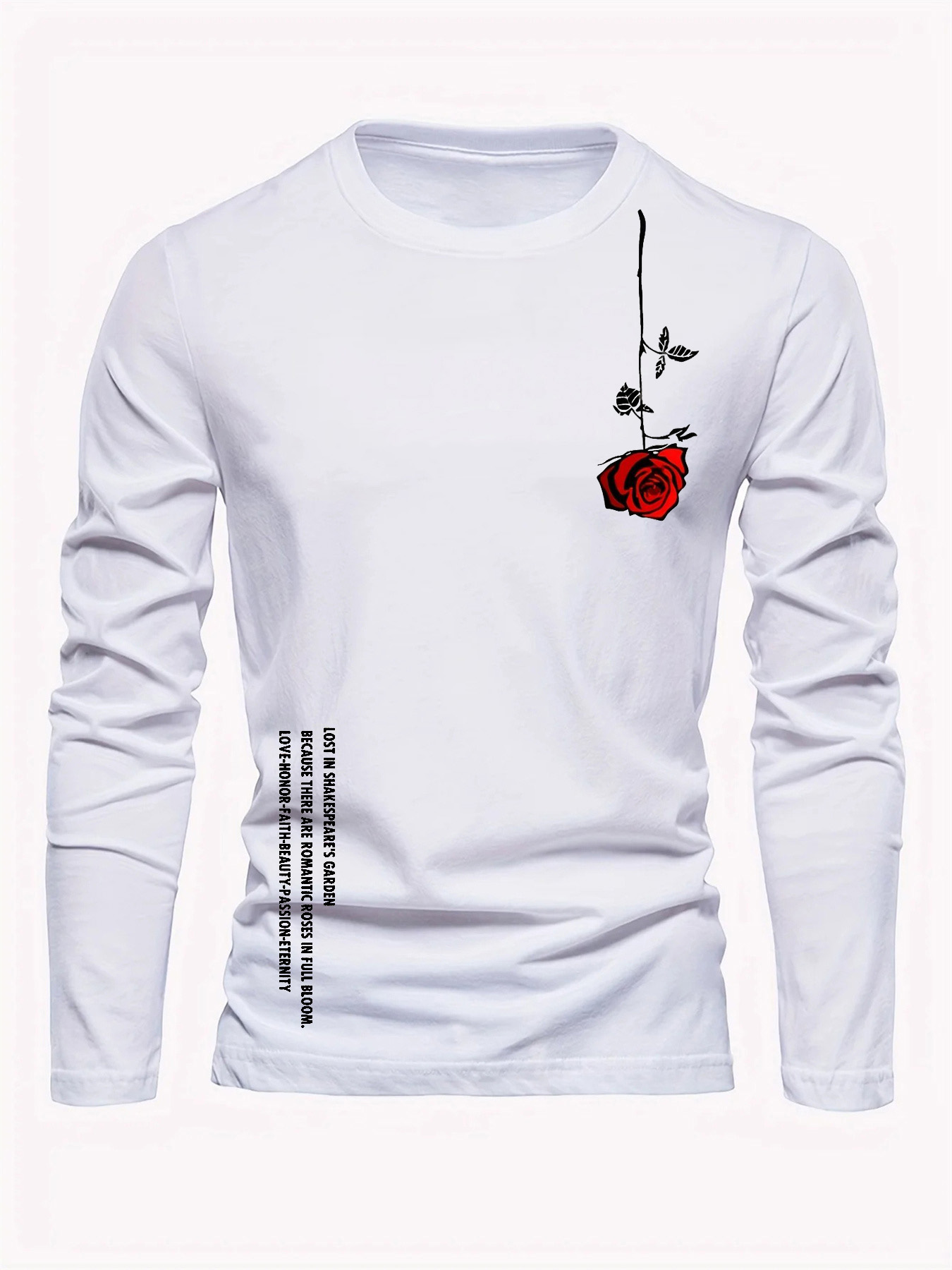 100% pure cotton men's long sl - Men'S Fashion T Shirts ulasan dan harga