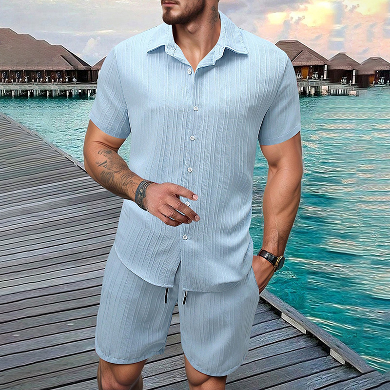 2026 New Men Vertical Wrinkle  - Men'S Fashion For Summer 2026 ulasan dan harga