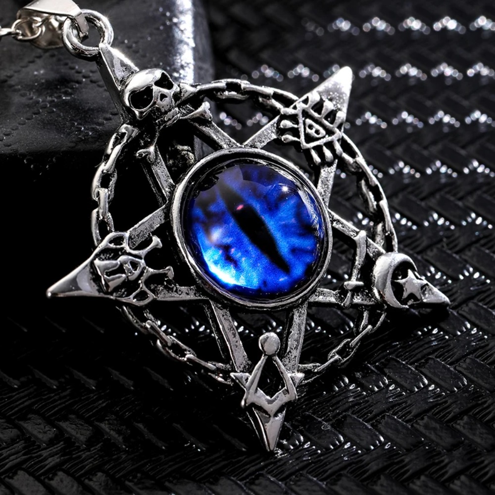 Five pointed star shaped devil - Men'S Fashion Necklaces ulasan dan harga