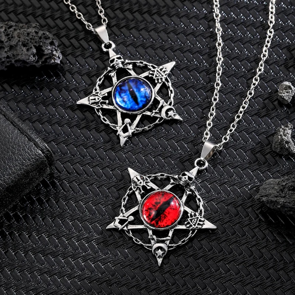 Five pointed star shaped devil - Men'S Fashion Necklaces ulasan dan harga