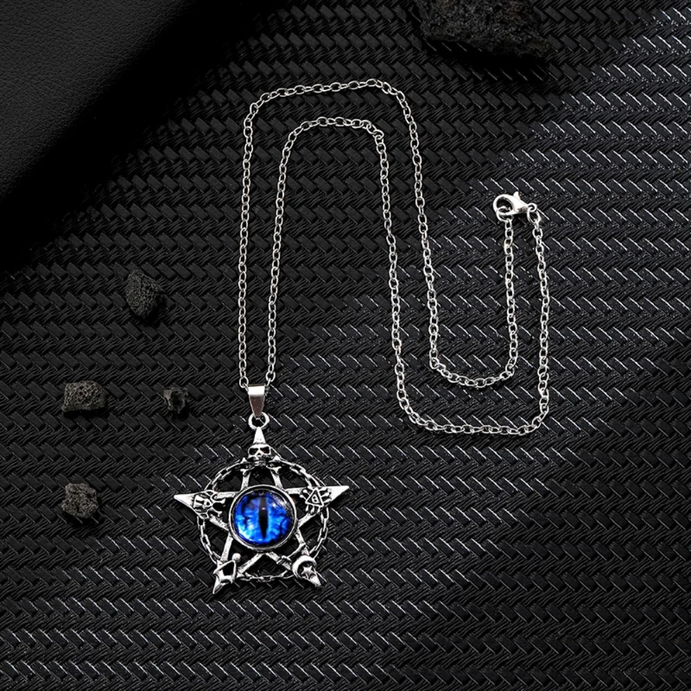Five pointed star shaped devil - Men'S Fashion Necklaces ulasan dan harga