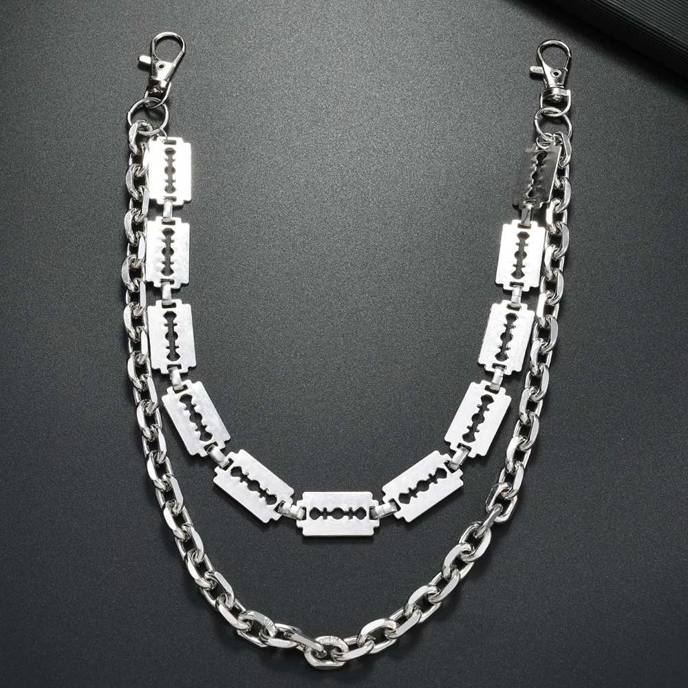 Punk Metal Chain Keychains for - Jeans Pants Fashion Men ulasan dan harga