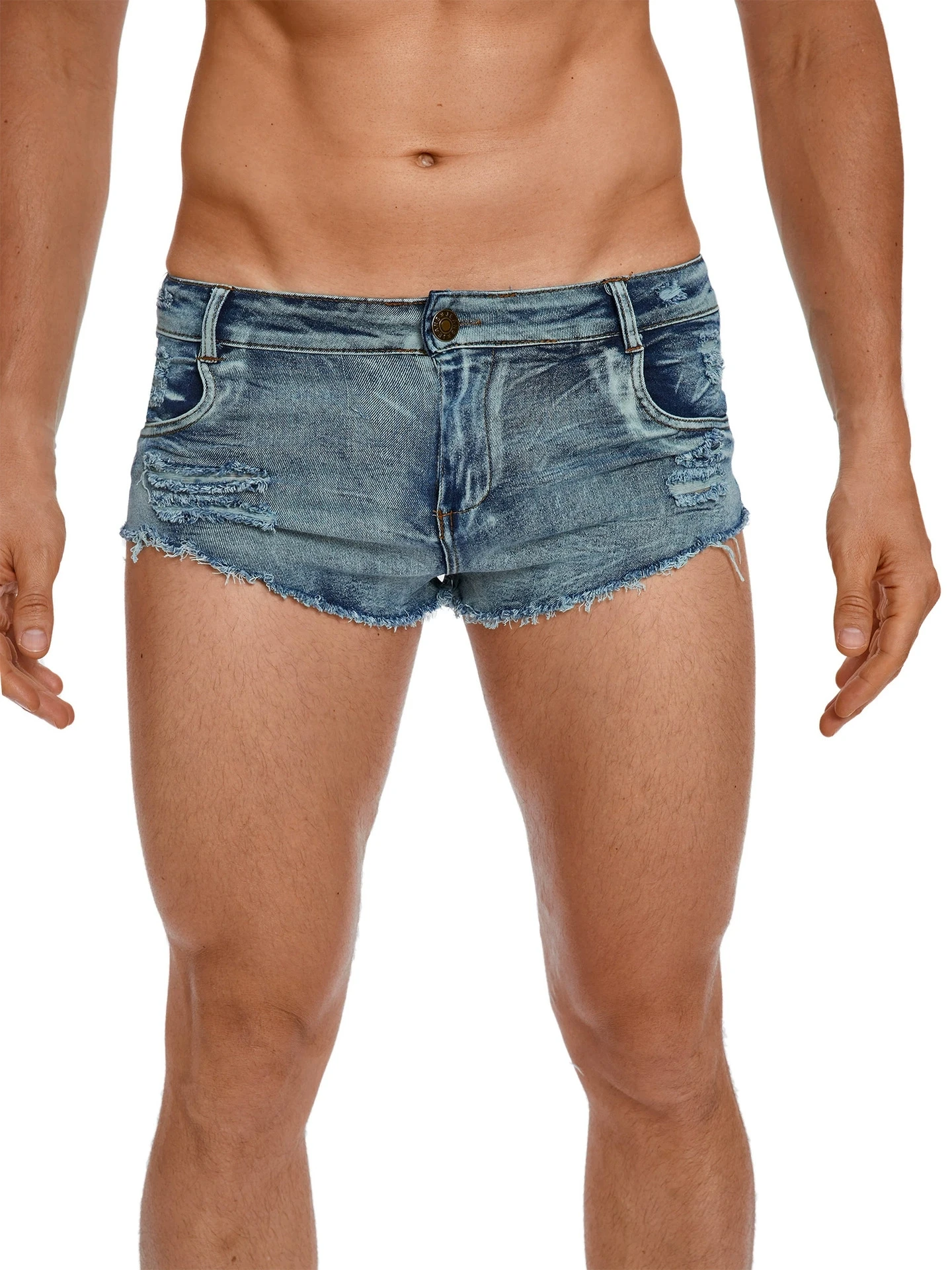 Men's Low Waist Jeans Shorts F - Jeans Pants Fashion Men ulasan dan harga