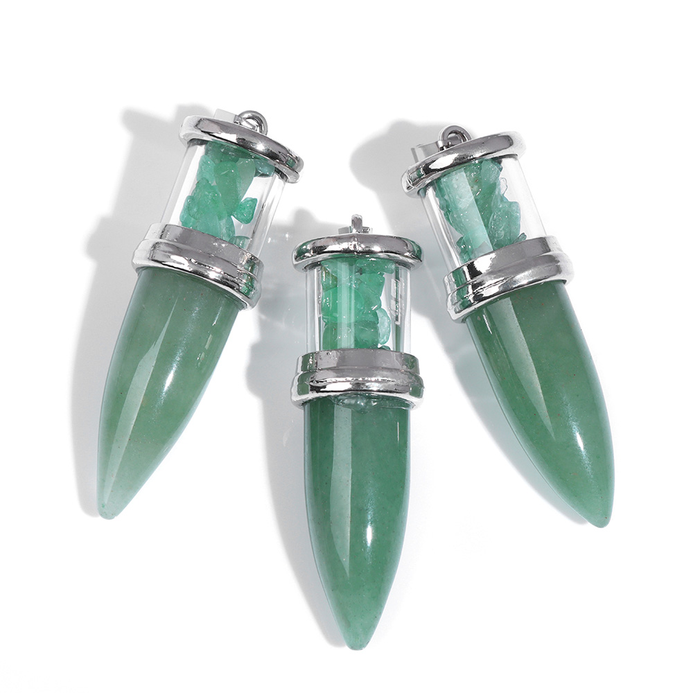 1pc Bullet shape Stone Pendant - Men'S Fashion Necklaces ulasan dan harga