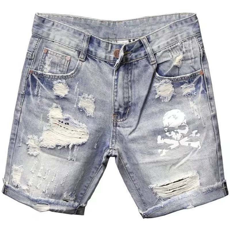 Summer Men's Worn Bead Hole Be - Jeans Pants Fashion Men ulasan dan harga