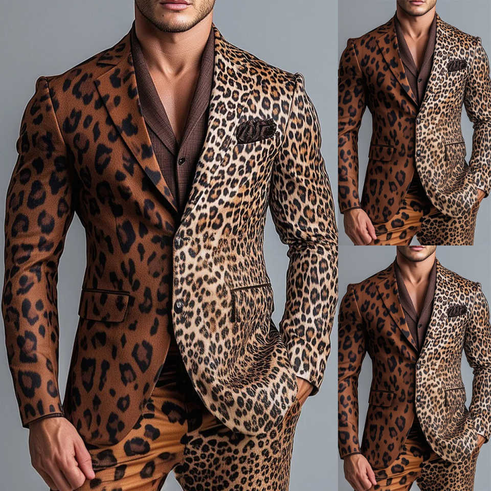 Fashion 2 Pieces For Men Suits - Mens Fashion Blazer ulasan dan harga